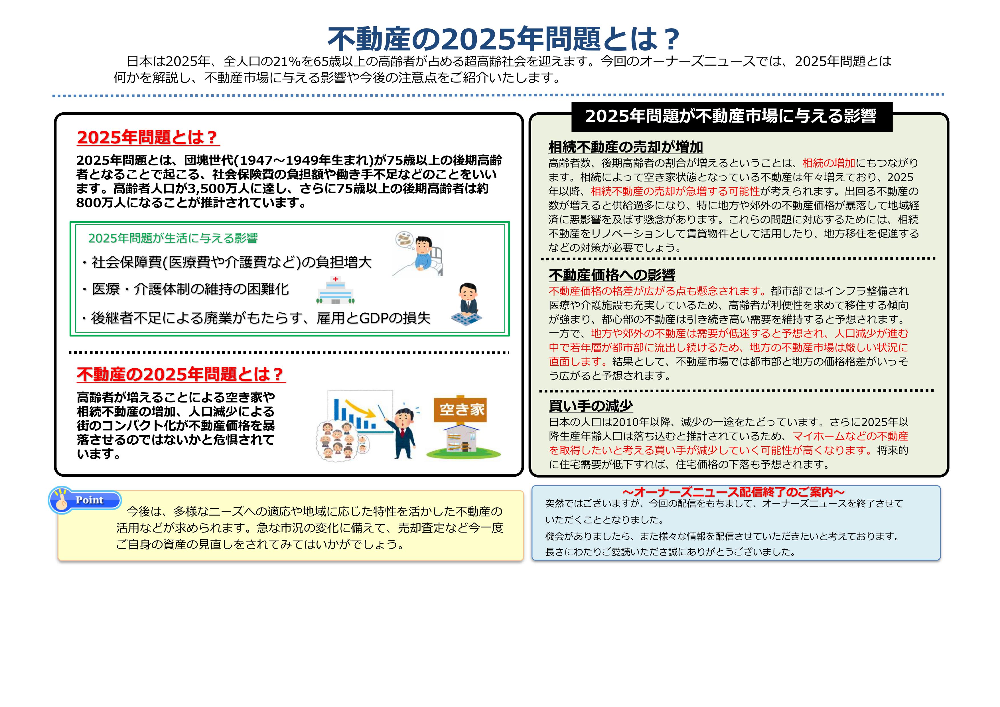 不動産の2025年問題とは?